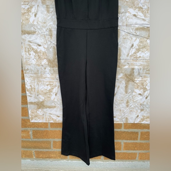 SPANX The Perfect Jumpsuit Sleeveless Back Zip Bootcut Leg Classic Black medium - Picture 8 of 15